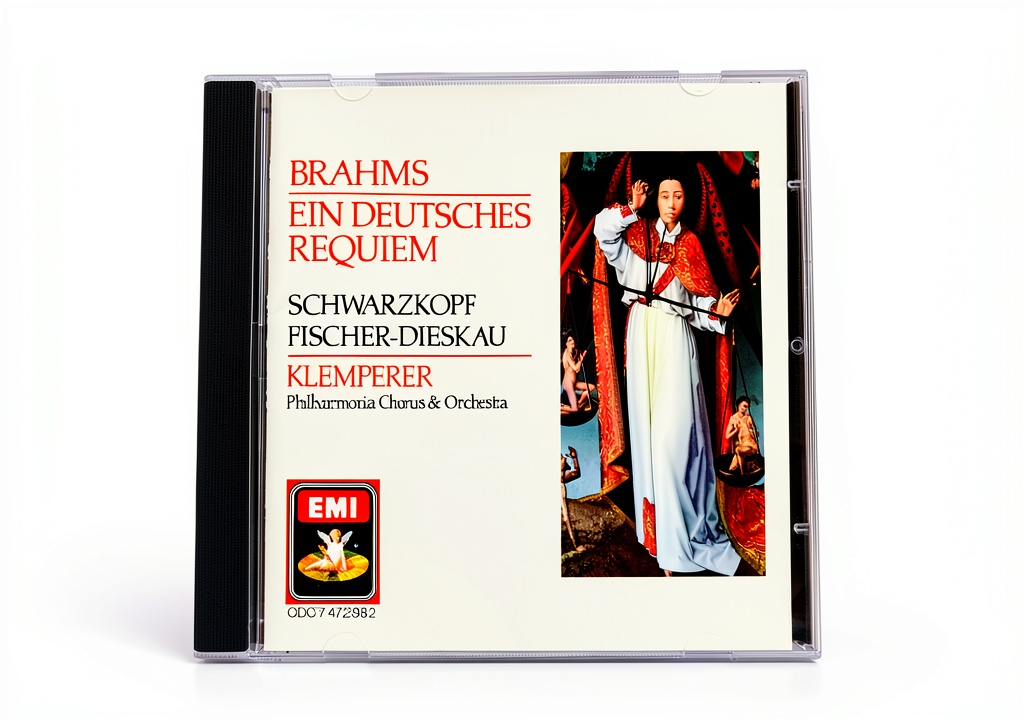 Mozart Requiem CD displayed in a classic music collection