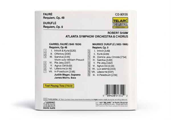 Telarc Requiem CD English Symphonies 1990 Release-1