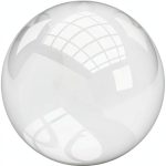 Clear Acrylic Sphere Plastic-Craft AC1581 2.25in High Impact-0