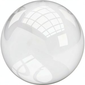 Clear Acrylic Sphere Plastic-Craft AC1581 2.25in High Impact-0