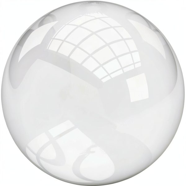 Clear Acrylic Sphere Plastic-Craft AC1581 2.25in High Impact-0