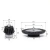 Bevel Gear 1.5M 15 Teeth + 60 Teeth Precision Set by BJWFL 1:4 Ratio-1
