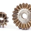 Jerliflyer 2pcs Bevel Gear Inner Diameter 10mm Outer 27mm/49mm Steering Gear, for Hardware Mechanical Rotation Honey Extractor Extracting Repair Beekeeping-2