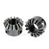 Bevel Gear 0.8 1:1 15T 6.35mm Hole - uxcell 45# Steel Black (2pcs)-3