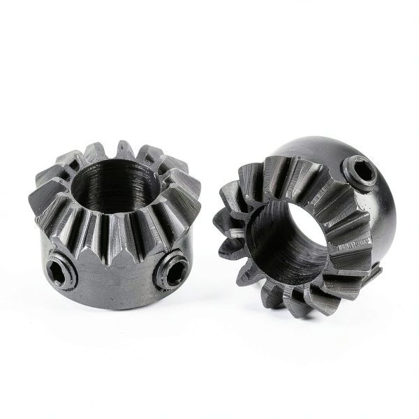 Bevel Gear 0.8 1:1 15T 6.35mm Hole - uxcell 45# Steel Black (2pcs)-3