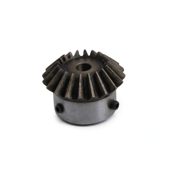 CNBTR 2PCS 20T 8mm Hole 90deg Tapered Bevel Gear Set 45# Steel-3
