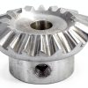 Jerliflyer 2pcs Bevel Gear Inner Diameter 10mm Outer 27mm/49mm Steering Gear, for Hardware Mechanical Rotation Honey Extractor Extracting Repair Beekeeping-0