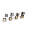 Pinion Gear 2PCS 0.8M 15T Bevel Pinion Gear 1:1 Bevel Gear 3mm 4mm 5mm 6mm 6.35mm Bore Hole 0.8 Module 15 Teeth Brass Bevel Gear M3 Screw bore Shaft (Color : 0.8M 15T, Size : 4mm Brass)-3