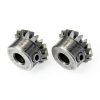 uxcell 2pcs Bevel Gear 0.8 Module 1:1 Reduction 15T 4mm Shaft Steel 45-2