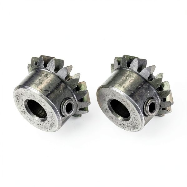 uxcell 2pcs Bevel Gear 0.8 Module 1:1 Reduction 15T 4mm Shaft Steel 45-2