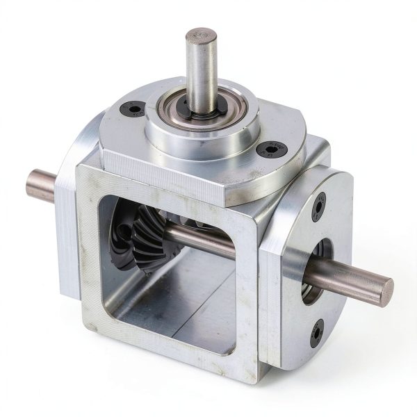 Gear Box uxcell 90 degree right angle Bevel Gearbox 1:1 Output-4