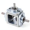 uxcell 90° Right Angle Bevel Gearbox Aluminum Frame Double Output 6mm-4