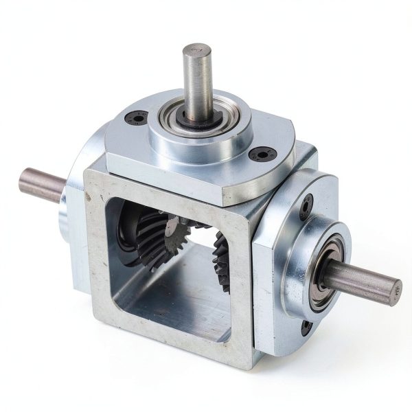 uxcell 90° Right Angle Bevel Gearbox Aluminum Frame Double Output 6mm-4