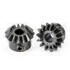 uxcell 2pcs Bevel Gear 0.8 Module 1:1 Reduction 15T 4mm Shaft Steel 45-3