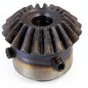 CNBTR 45 Steel 1.5 Modulus Silver 8mm Hole Diameter Tapered Bevel Gear Wheel 20T Pack of 2-3