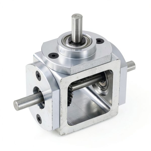 Gear Box uxcell 90 degree right angle Bevel Gearbox 1:1 Output-3