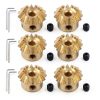 CNBTR 6PCS 0.8 Module Bevel Gears with Screws for Mechanical-0