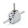uxcell Gear Box 90 Degree Right Angle Bevel Gearbox 1:1 Forward Double Output Shaft 1 Module 20 Teeth Bevel Gear Aluminum Frame Simple Mechanical DIY Module 8mm Shaft,118x87x30mm(LxWxH)-3