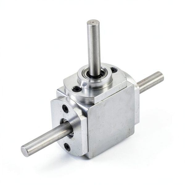 uxcell Gear Box 90 Degree Right Angle Bevel Gearbox 1:1 Forward Double Output Shaft 1 Module 20 Teeth Bevel Gear Aluminum Frame Simple Mechanical DIY Module 8mm Shaft,118x87x30mm(LxWxH)-3