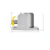 uxcell 1:1 Right Angle Tapered Bevel Gearbox with 15mm Shaft, Aluminum-2