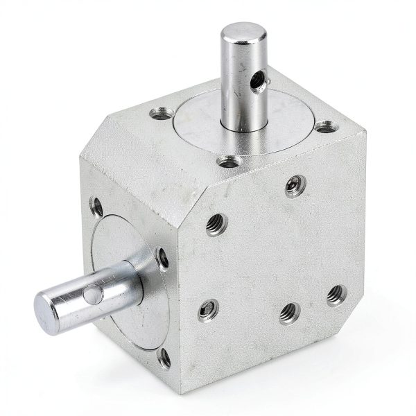 uxcell Tapered Bevel Gear Box 1:1 Double Output 8mm Shaft 20 Teeth-3