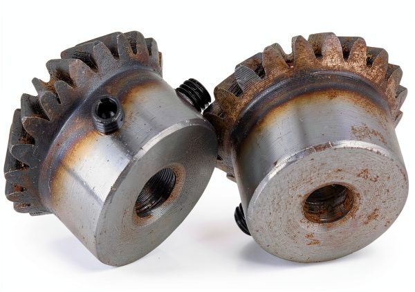 CNBTR 45 Steel 1.5 Modulus Silver 8mm Hole Diameter Tapered Bevel Gear Wheel 20T Pack of 2-1