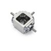 uxcell 90° Right Angle Bevel Gearbox Aluminum Frame Double Output 6mm-1
