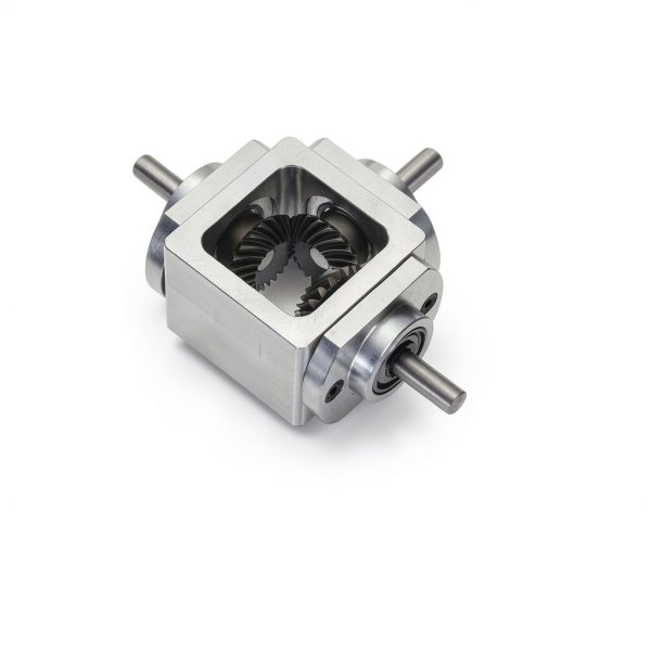 uxcell 90° Right Angle Bevel Gearbox Aluminum Frame Double Output 6mm-1