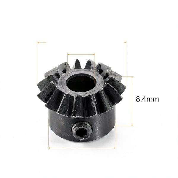 uxcell 2pcs Bevel Gear 0.8 Module 1:1 Reduction 15T 4mm Shaft Steel 45-1