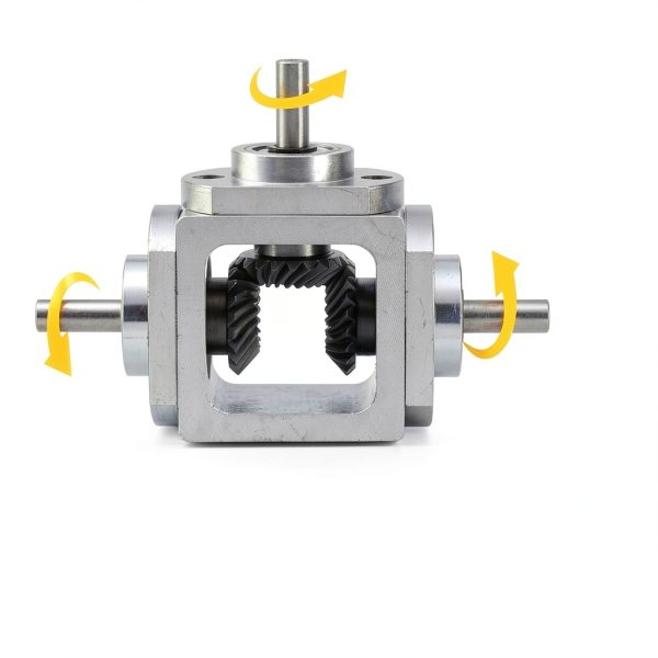 uxcell 90° Right Angle Bevel Gearbox Aluminum Frame Double Output 6mm-2