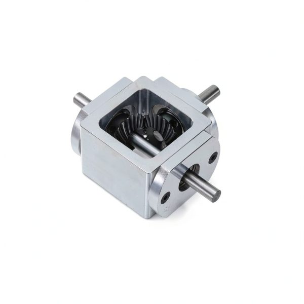 Gear Box uxcell 90 degree right angle Bevel Gearbox 1:1 Output-1