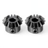 uxcell 2pcs Bevel Gear 0.8 Module 1:1 Reduction 15T 4mm Shaft Steel 45-0
