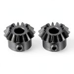 uxcell 2pcs Bevel Gear 0.8 Module 1:1 Reduction 15T 4mm Shaft Steel 45-0