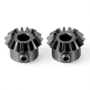 uxcell 2pcs Bevel Gear 0.8 Module 1:1 Reduction 15T 4mm Shaft Steel 45-0