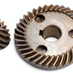 Spiral Bevel Gear uxcell for 9553 Grinder – Metal 47x15mm Black-0