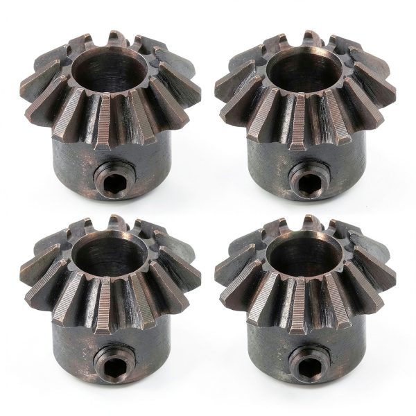 Bevel Gear 4pcs uxcell 1.5 Module 1:1 12T 8mm Hole Pinion-0