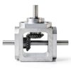 Gear Box uxcell 90 degree right angle Bevel Gearbox 1:1 Output-0