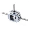 uxcell Gear Box 90 Degree Right Angle Bevel Gearbox 1:1 Reversing Double Output Shaft 1 Module 20 Teeth Bevel Gear Aluminum Frame Simple Mechanical DIY Module with 8mm Shaft-4