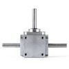 uxcell Gear Box 90 Degree Right Angle Bevel Gearbox 1:1 Forward Double Output Shaft 1 Module 20 Teeth Bevel Gear Aluminum Frame Simple Mechanical DIY Module 8mm Shaft,118x87x30mm(LxWxH)-0