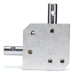uxcell Tapered Bevel Gear Box 1:1 Double Output 8mm Shaft 20 Teeth-0