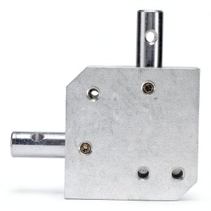uxcell Tapered Bevel Gear Box 1:1 Double Output 8mm Shaft 20 Teeth-0