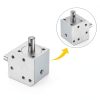 uxcell Tapered Bevel Gear Box 1:1 Double Output 8mm Shaft 20 Teeth-4