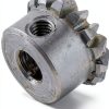 15 Tooth Bevel Gear with 0.8 Modulus for Shaft Diameter 3-6mm, 4mm Hole Steel-1