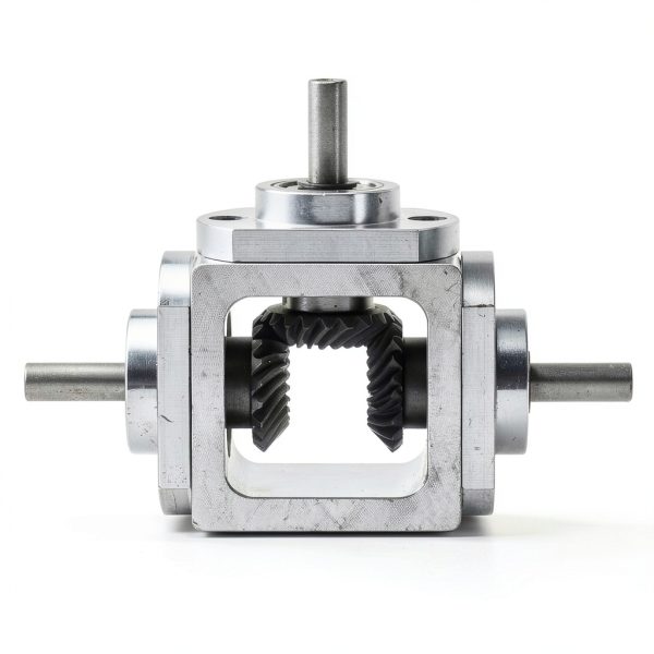 uxcell 90° Right Angle Bevel Gearbox Aluminum Frame Double Output 6mm-0