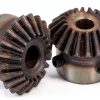 CNBTR 45 Steel 1.5 Modulus Silver 8mm Hole Diameter Tapered Bevel Gear Wheel 20T Pack of 2-0