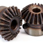 CNBTR 45 Steel 1.5 Modulus Silver 8mm Hole Diameter Tapered Bevel Gear Wheel 20T Pack of 2-0