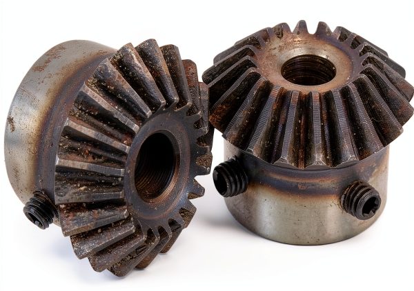 CNBTR 45 Steel 1.5 Modulus Silver 8mm Hole Diameter Tapered Bevel Gear Wheel 20T Pack of 2-0