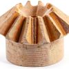 0.4 Modulus Brass Bevel Gear 12 Tooth by DAVITU 1mm Hole 4mm OD-1