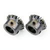 uxcell 4 piece bevel gear 1.5 Module 1:1 16T 12mm Shaft 90° Steering-2