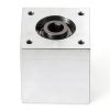 uxcell 90 Degree Right Angle Bevel Gearbox 1:1 Forward and Reverse Double Output Shaft 1 Module 20 Teeth Bevel Gear Aluminum Frame Simple Mechanical DIY Module 10mm Shaft(Bore with Keyway-0
